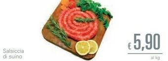 Unes Salsiccia Di Suino offerta