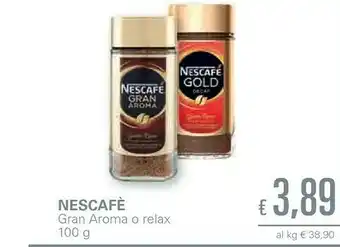 Unes Nescafé Gran Aroma O Relax offerta