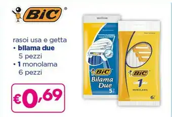 Acqua & Sapone Bic Rasoi Usa E Getta Bllama Due offerta