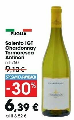 Carrefour Market Antinori Salento Igt Chardonnay Tormaresca offerta
