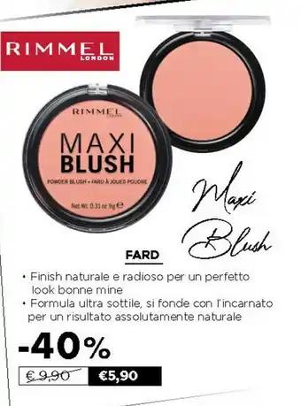 Acqua & Sapone Rimmel London Fard Maxi Blush offerta