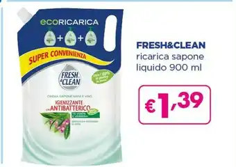 Acqua & Sapone Fresh & Clean Ricarica Sapone Liquido offerta
