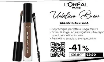 Acqua & Sapone L'Oreal Gel Sopracciglia offerta