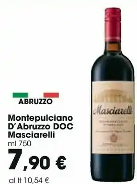 Carrefour Masciarelli Montepulciano Abruzzo Doc offerta