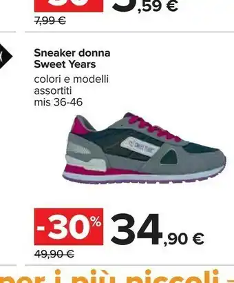 Carrefour Sweet years Sneaker Donna offerta
