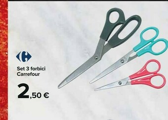 Carrefour Set 3 Forbici