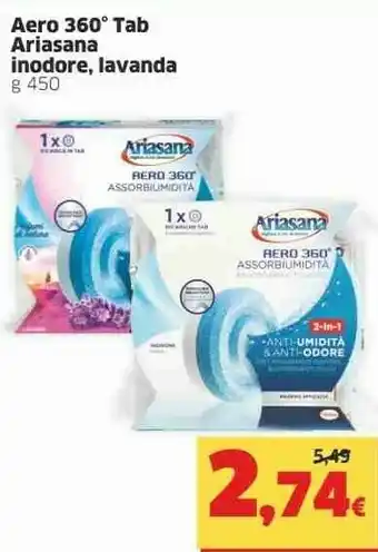 Sigma Ariasana Aero 360 Tab Lavanda 450g offerta