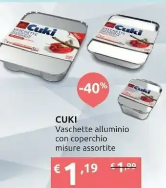 Ipersoap Cuki Vaschette alluminio offerta