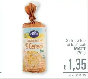Unes Matt Gallette Bio Ai 5 Cereali offerta