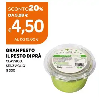 Ekom GRAN PESTO IL PESTO DI PRÀ CLASSICO, SENZ'AGLIO G 300 offerta