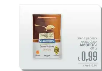 Unes Ambrosi Grana Padano Grattugiato 60 G(ml) offerta