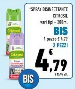 Conad Superstore Citrosil Spray Disinfettante offerta