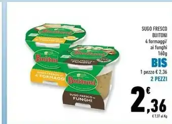 Conad Superstore Buitoni Sugo Fresco Funghi offerta