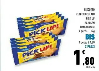 Conad Superstore Bahlsen Pick Up! Choco & Milk 112 G(ml) offerta