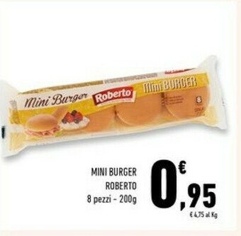 Conad Superstore Roberto - Mini Burger 200 G(ml) offerta