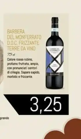 Conad Superstore Barbera Terre Da Vino Del Monferrato Boc Frizzante offerta