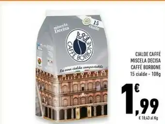 Conad Superstore Caffe borbone Cialde Caffé Miscela Decisa offerta