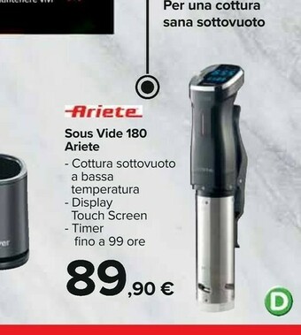 Carrefour Ariete Sous Vide 180 offerta