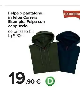 Carrefour Carrera Felpa O Pantalone In Felpa offerta