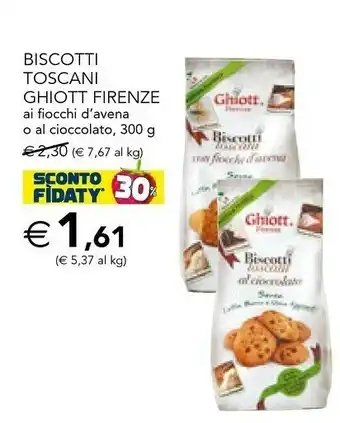 Esselunga Ghiott firenze Biscotti offerta