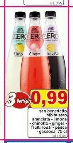 Gros San Benedetto Ginger Zero 750 G(ml) offerta