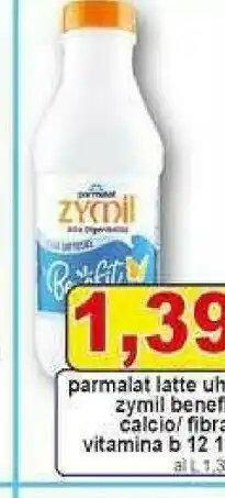 Gros Parmalat Latte Zymil 1% Di Grassi UHT Con Calcio Fosforo E Vitamine 1000 G(ml) offerta