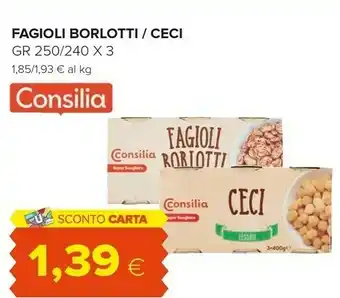 Oasi Consilia Fagioli Borlotti / Ceci offerta