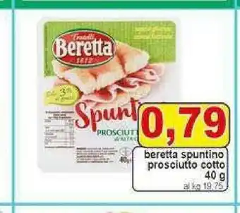 Beretta Lo Spuntino Prosciutto Cotto Alta Qualità Zero 24 40 G(ml)