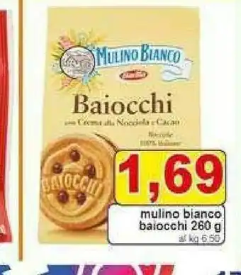 Pewex Mulino Bianco I Baiocchi Con Crema Alla Nocciola E Cacao 260 G(ml) offerta