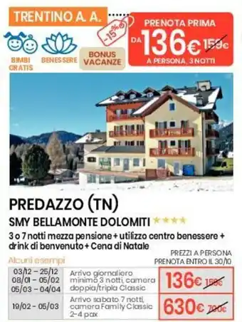 Predazzo (TN) Smy Bellamonte Dolomiti