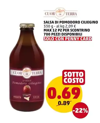 PENNY Salsa di Pomodoro Ciliegino 330g offerta