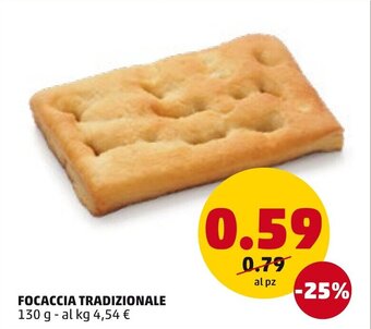 PENNY Focaccia Tradizionale 130g offerta