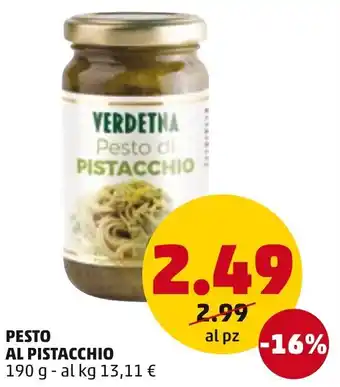 PENNY Pesto Al Pistacchio 190g offerta