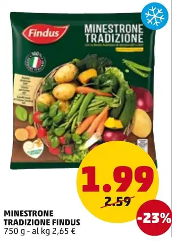 PENNY Findus Minestrone Tradizione 750g offerta