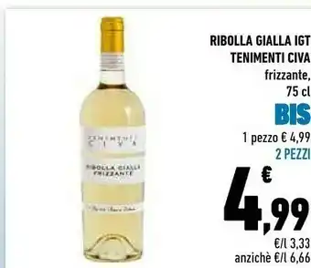 Tenimenti civa Ribolla Gialla Frizzante 750 Ml