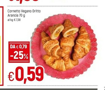 Famila Cornetto Vegano Dritto Arancia offerta
