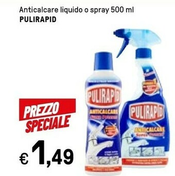 Iper La Grande Pulirapid Anticalcare Liquido O Spray offerta