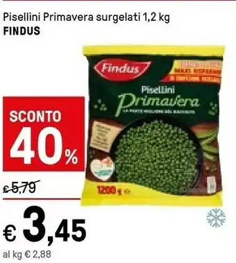 Iper La Grande Findus Pisellini Primavera offerta