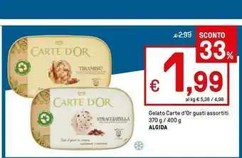 Iper La Grande Algida Carte D'Or Caffè 400 G(ml) offerta