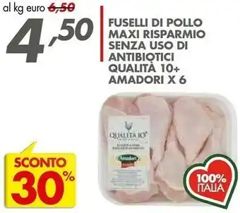 Italmark Amadori Fuselli Di Pollo Maxi Risparmio offerta