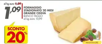 Italmark Cissva Formaggio Stagionato 20 Mesi Grande offerta