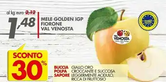 Italmark Val venosta Mele Golden Igp Fiorone offerta