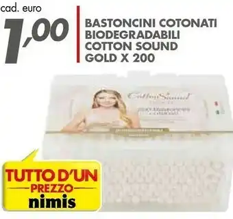 Italmark Cotton Sound Bastoncini Cotonati Biodegradabili Gold offerta