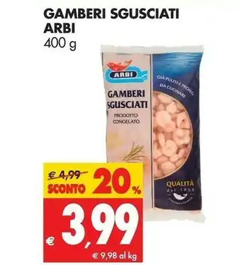 Tigros Arbi Gamberi offerta