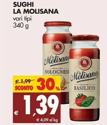 Tigros La Molisana Sughi per pasta offerta