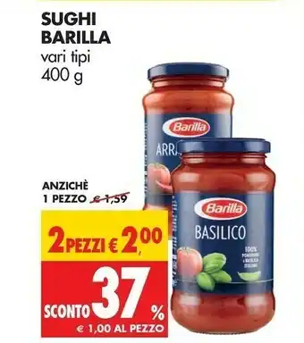 Tigros Barilla Basilico 400 G(ml) offerta