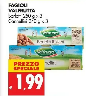 Tigros Valfrutta Borlotti Italiani Lavorati Freschi 250 G(ml) offerta