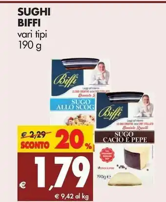 Tigros Biffi Sughi per pasta offerta