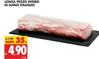 Tigros Lonza Pezzo Intero Di Suino Italiano offerta