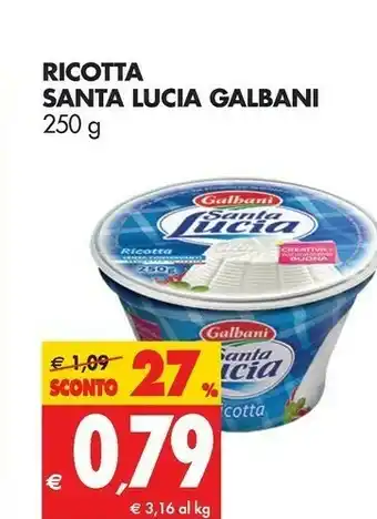 Galbani Ricotta Santa Lucia 250 G(ml)